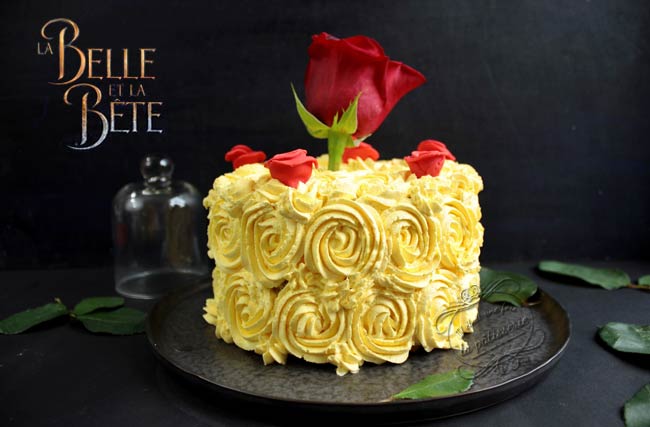 Gateau Princesse La Belle Et La Bete Rose Cake Disney Il Etait