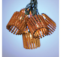 bamboo string lights lighting