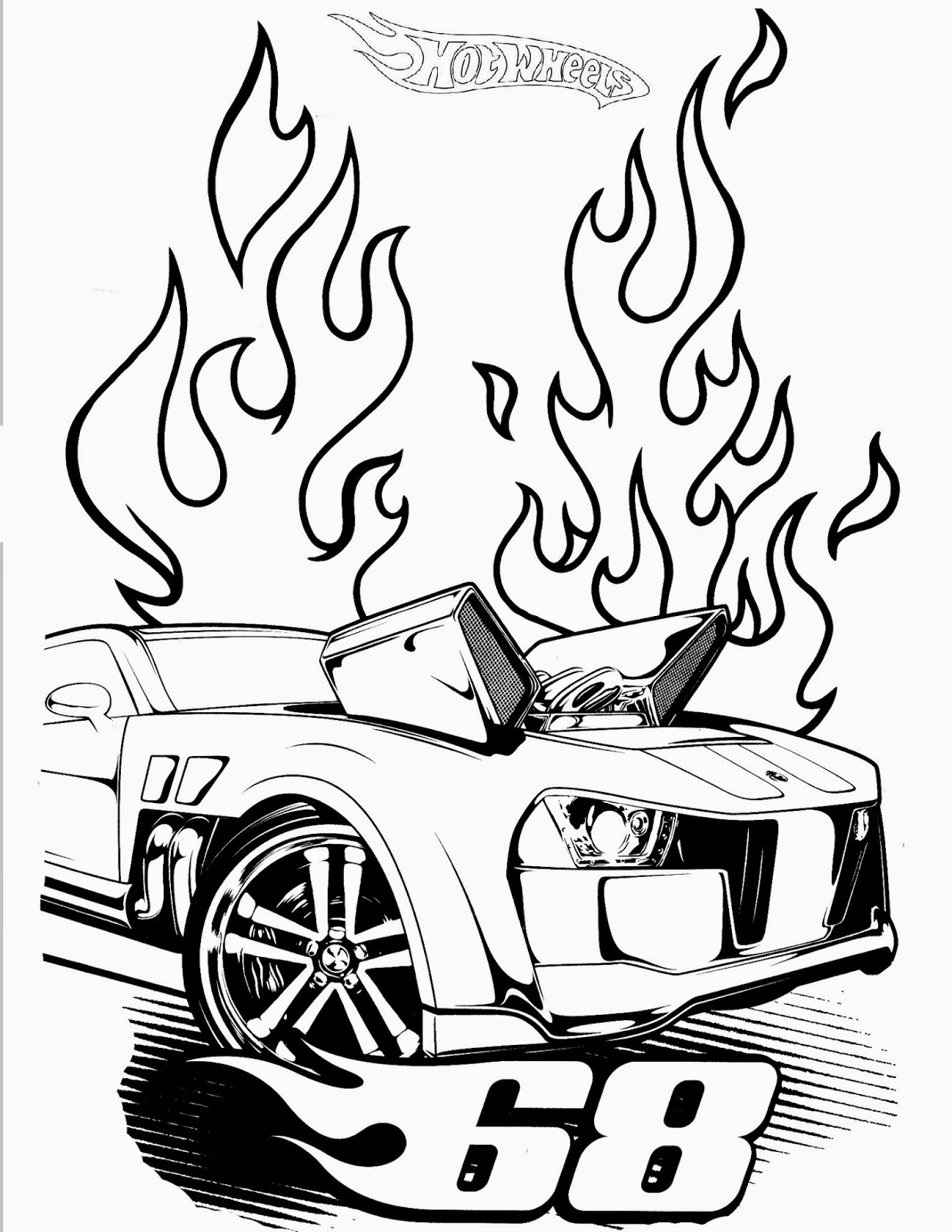 Hot Wheels Coloring Pages 43