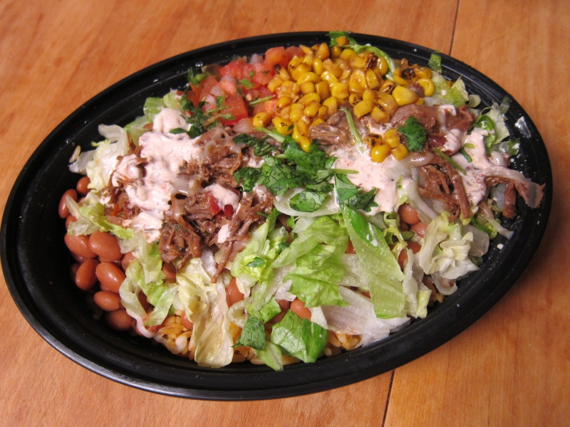 Review El Pollo Loco Shredded Beef Bowl Brand Eating