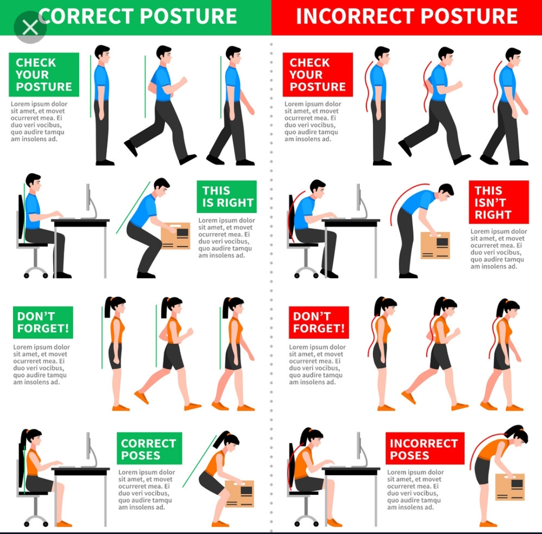 Conduct a programme about postures based on health education