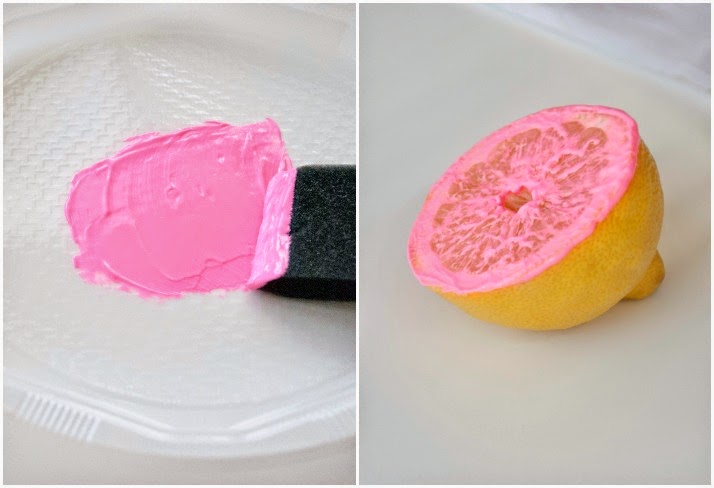 Reto pinterest estampación frutas