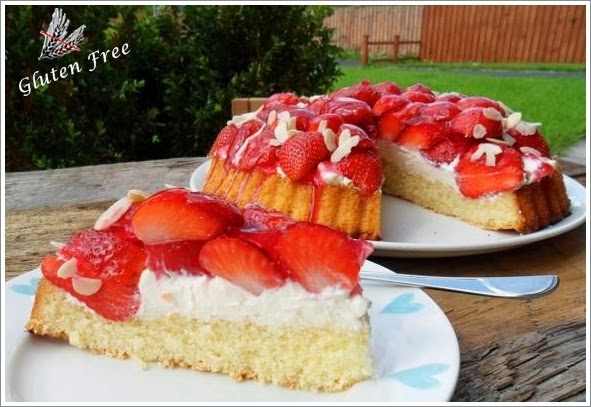 Der beginn des Sommers - Erdbeerkuchen (glutenfrei)