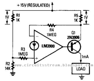 Simple Fixed-Current Regulator Circuit Diagram | Electronic Circuit