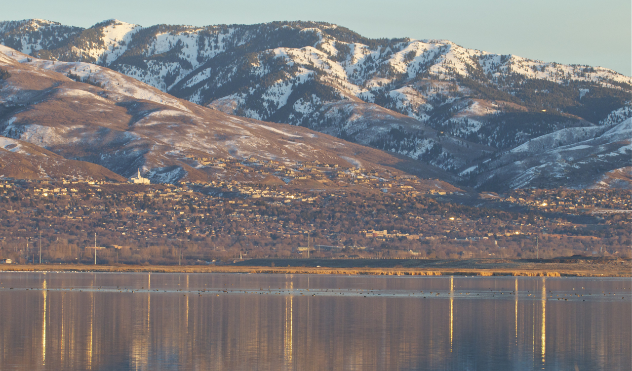 The Flying Baileys Farmington Bay at Sunset