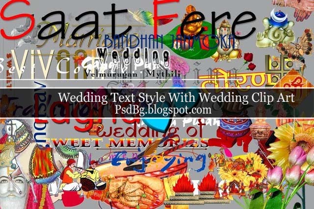 Wedding Text Style With Wedding Clip Art Wedding Text Style With Wedding Clip Art