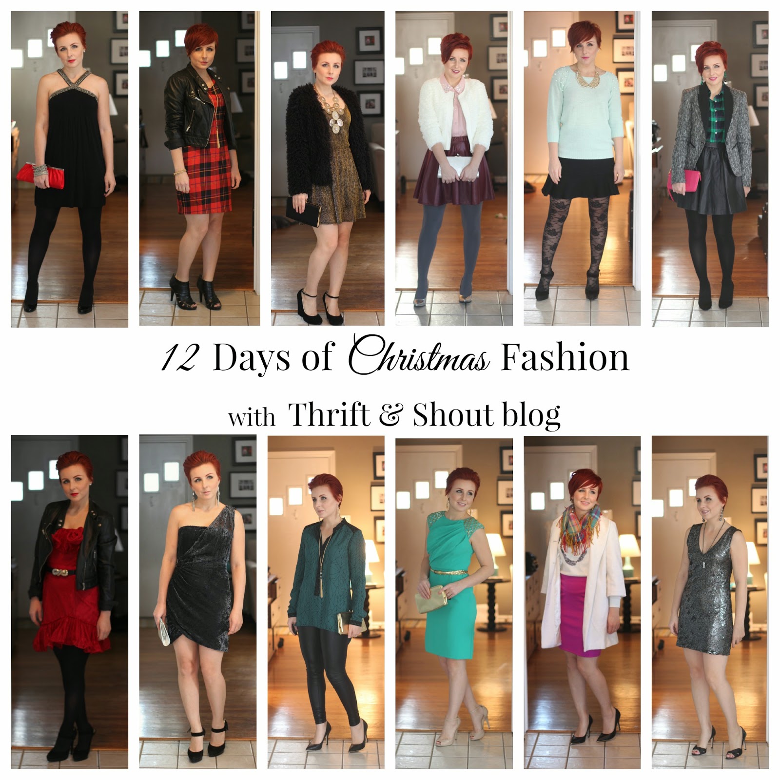 Thrift and Shout: 12 Day of Christmas Fashion Recap