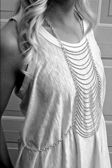 Bodychain - Moda acessório in da estação primavera-verão 2016 Bodychain - Moda acessório in da estação primavera-verão 2016