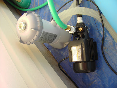 pool heater solar pump redneck cheap build runs bottom around