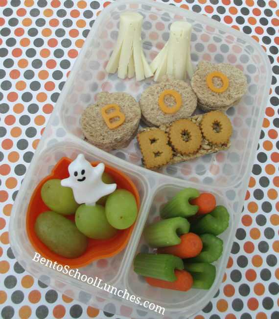 Boo-tiful Halloween Lunch. BentoSchoolLunches.com