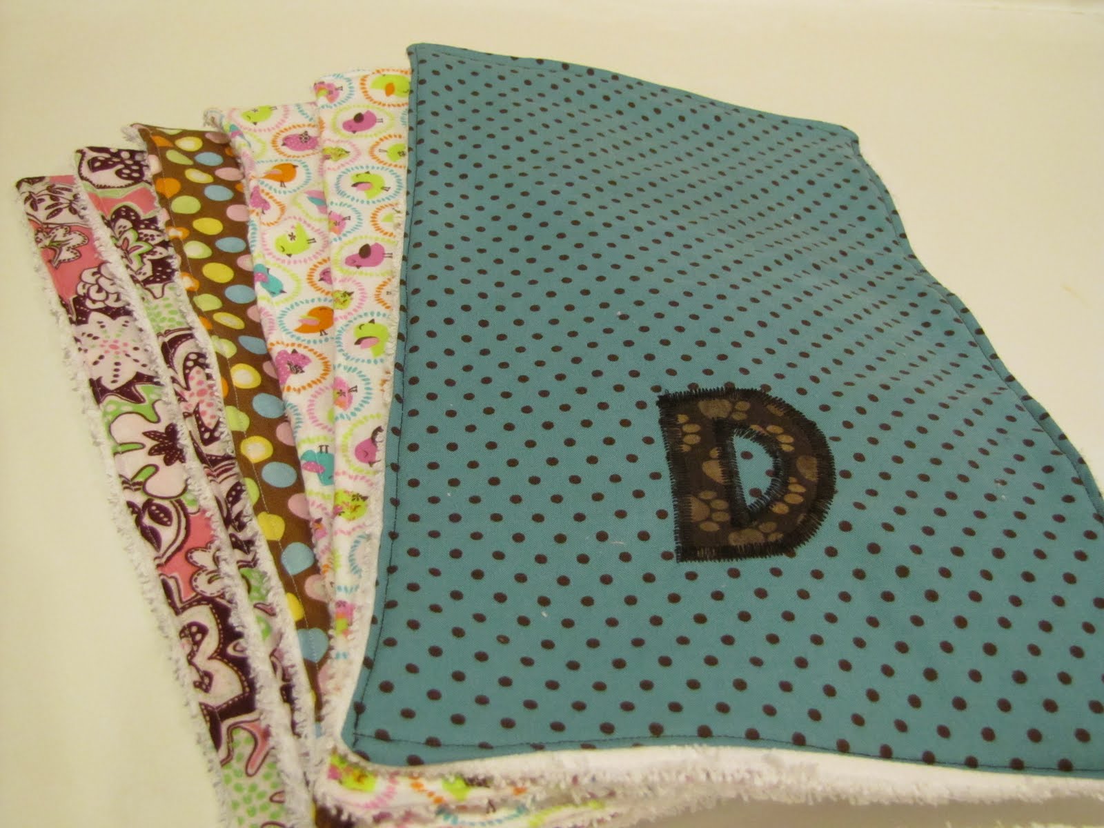 lil Mop Top Burp Cloth Tutorial