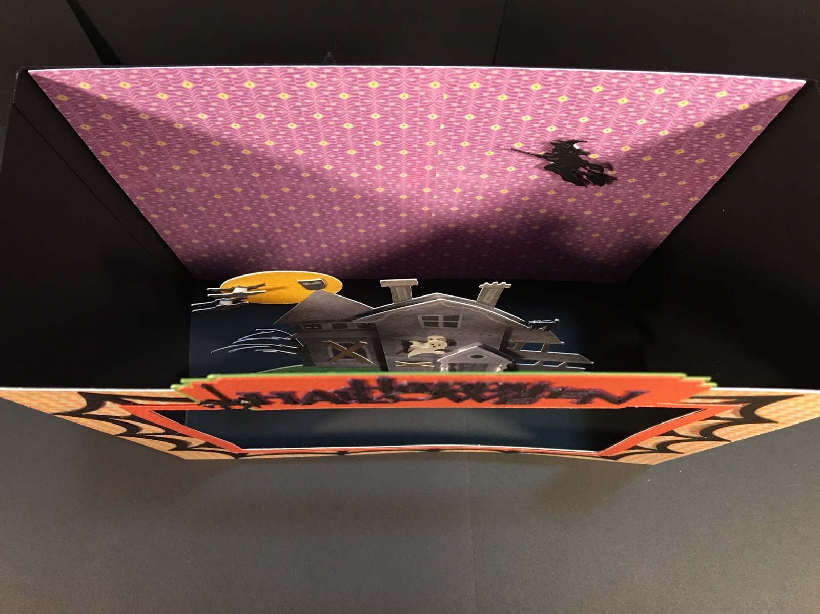 Cricut Haunted House Shadow Box