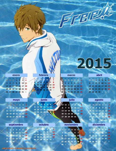calendario anime free 2015