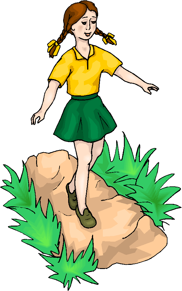 clipart girl walking - photo #2