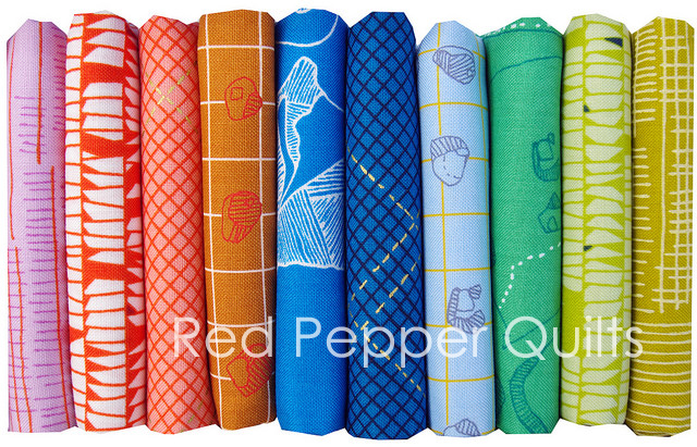 Carkai by Carolyn Friedlander for Robert Kaufman Fabrics | Red Pepper Quilts 2015