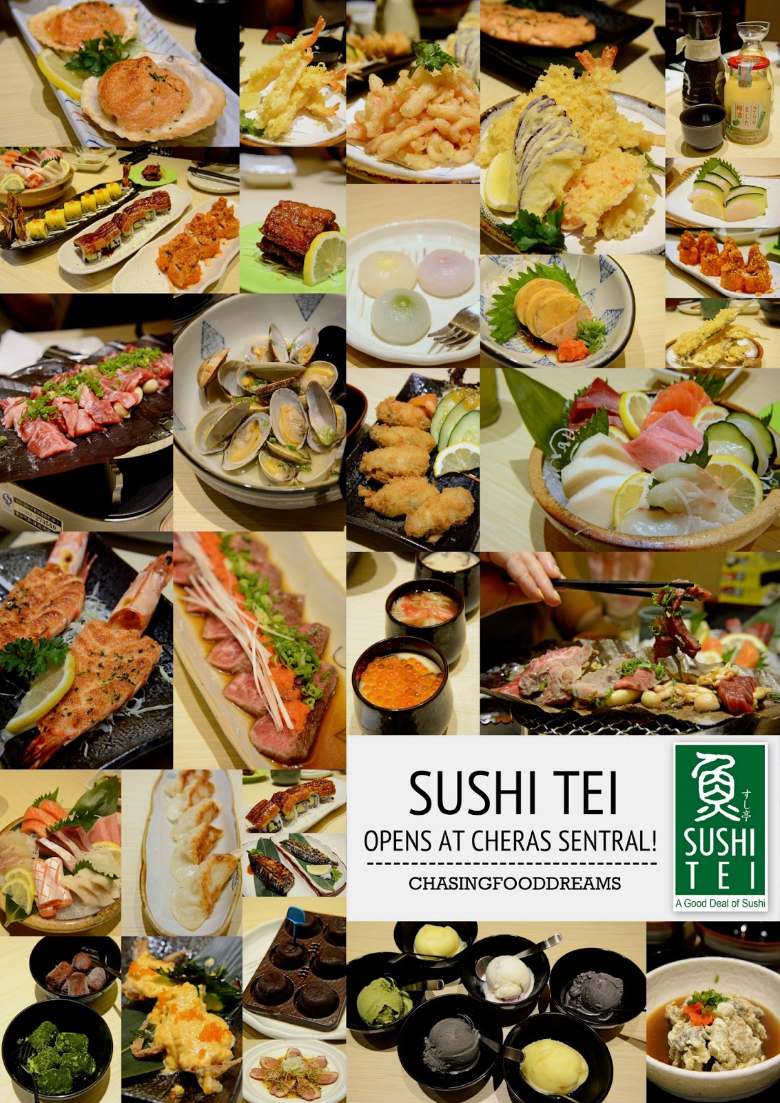 CHASING FOOD DREAMS: Sushi Tei: New Outlet at Cheras Sentral