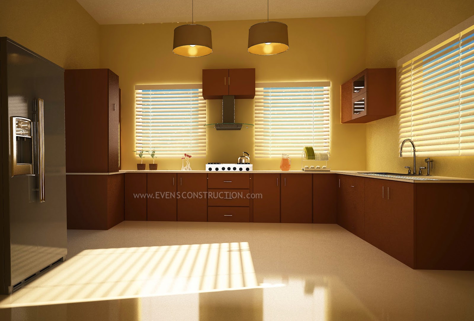 Modern Kerala Kitchen with ample space DIY Inspiring interiors