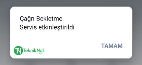 Telefonla Konuşurken, Telefon Meşgulken Arayanı Görme