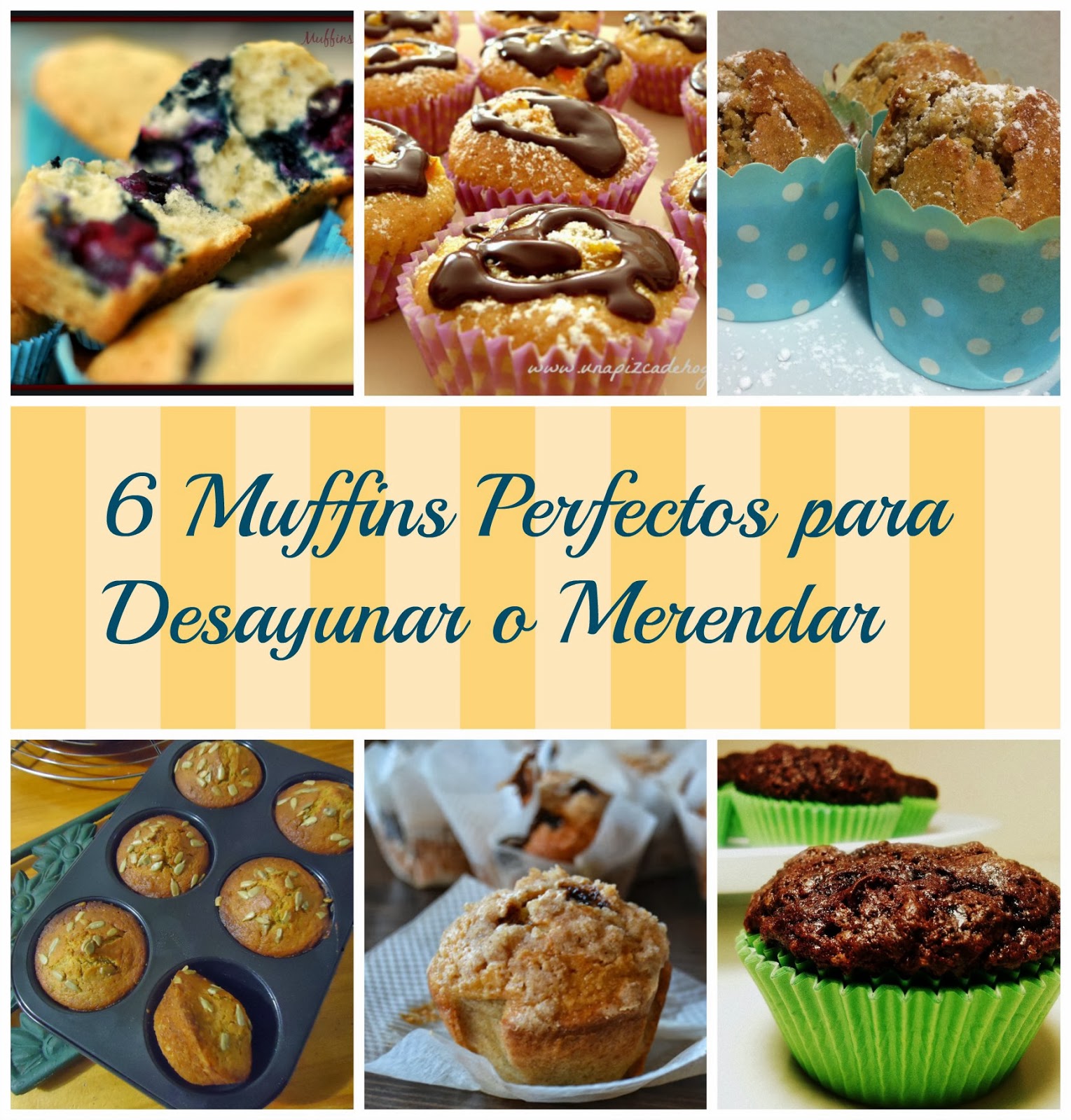 6 Recetas Muffins para Desayunar o Merendar