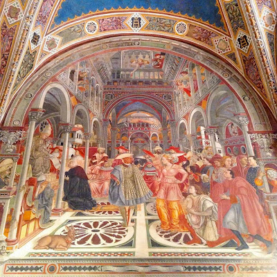 Pellegrinaio, Siena: L'autonomia dell'ospedale (Domenico di Bartolo, 1442-1444). 
