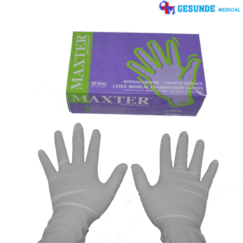 sarung tangan medis latex gloves