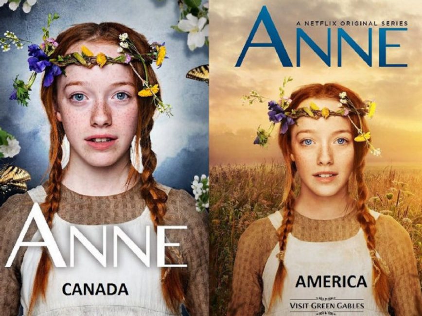 Yonomeaburro: Anne, retoque en el póster de versión USA Ana de las Tejas Verdes de Netflix