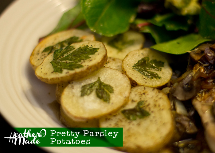 Heather O Made Pretty Parsley Potatoes
