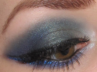 Glitter is my Crack: Green and Blue Eye Makeup look with Stars Makeup Haven
