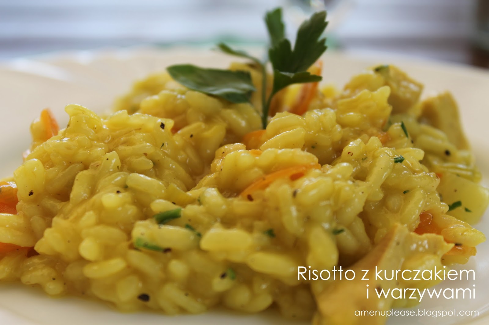 A menu please! Risotto z kurczakiem i warzywami