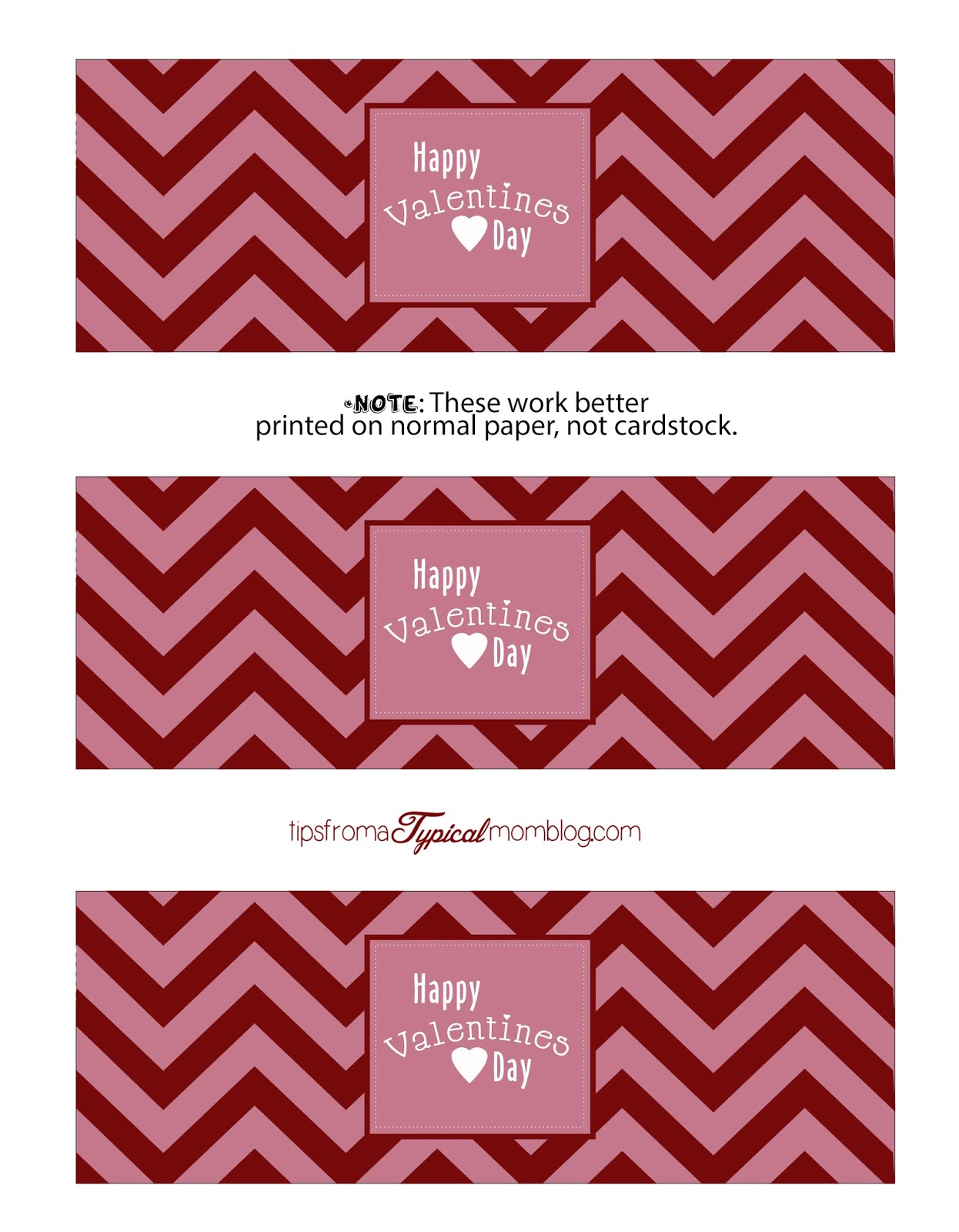 Free Valentines Day Chevron Party Printables Tips From A Typical Mom