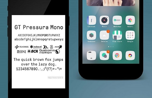GT Pressura Mono Unicode Font MTZ untuk MIUI Xiaomi