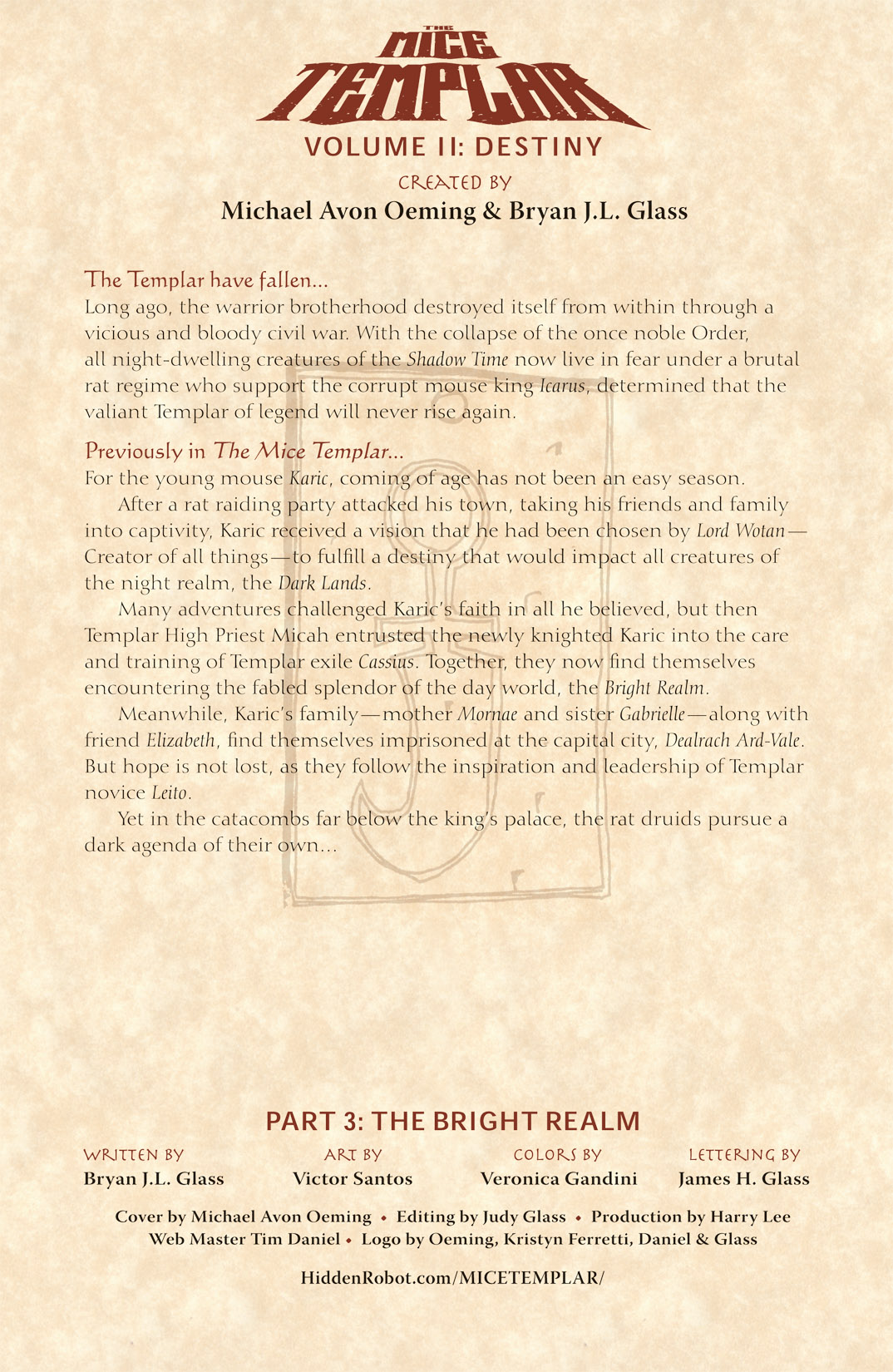 The Mice Templar Volume 2: Destiny issue 3 - Page 2