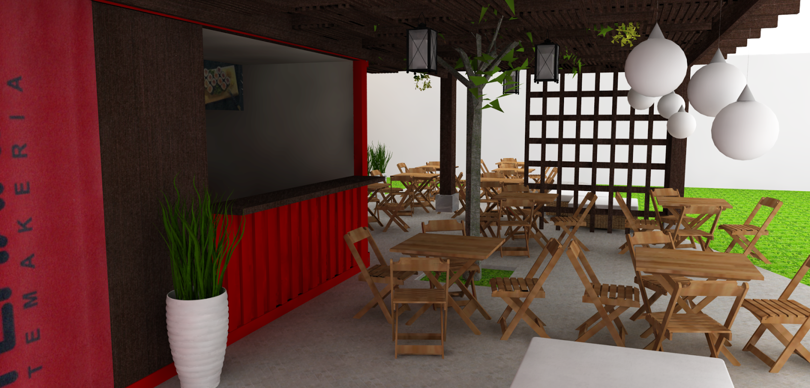 Best Design To your Container Restaurant With Japanese Style