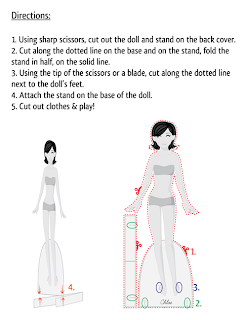 paperdoll school fashion friday paper doll directions sheet