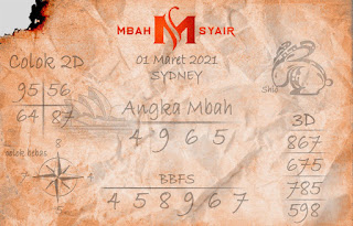 Prediksi Syair Sydney 1 Maret 2021 Syair Togel Sdy Keraton4d