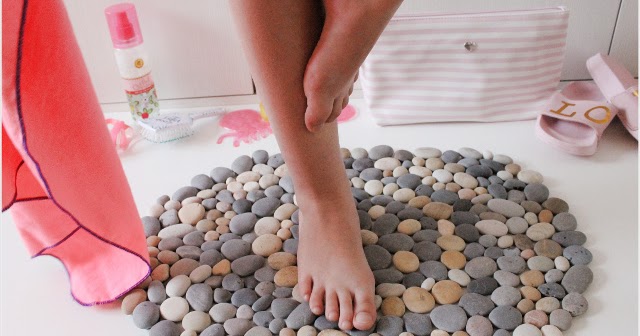 seguro sistema competencia Pica Pecosa: Cómo hacer una alfombra DIY con piedras