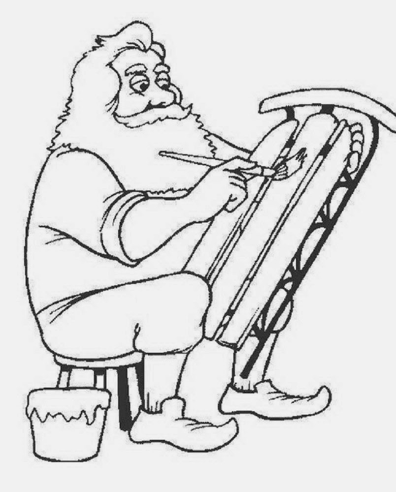 BABBO NATALE Disegni da colorare Santa Claus Coloring Pages