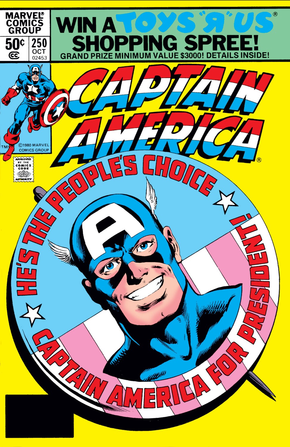 Read online Captain America (1968) comic - Issue #250 - 1