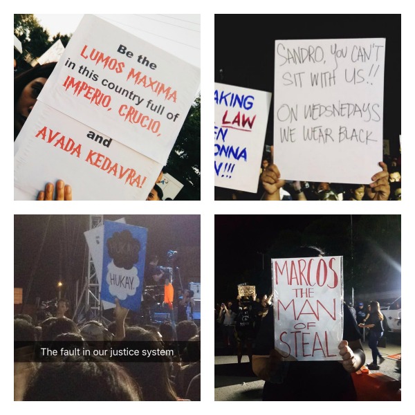 sandro millennials stage an anti-Marcos burial protest