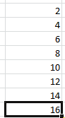 Incrémentation à pas 2