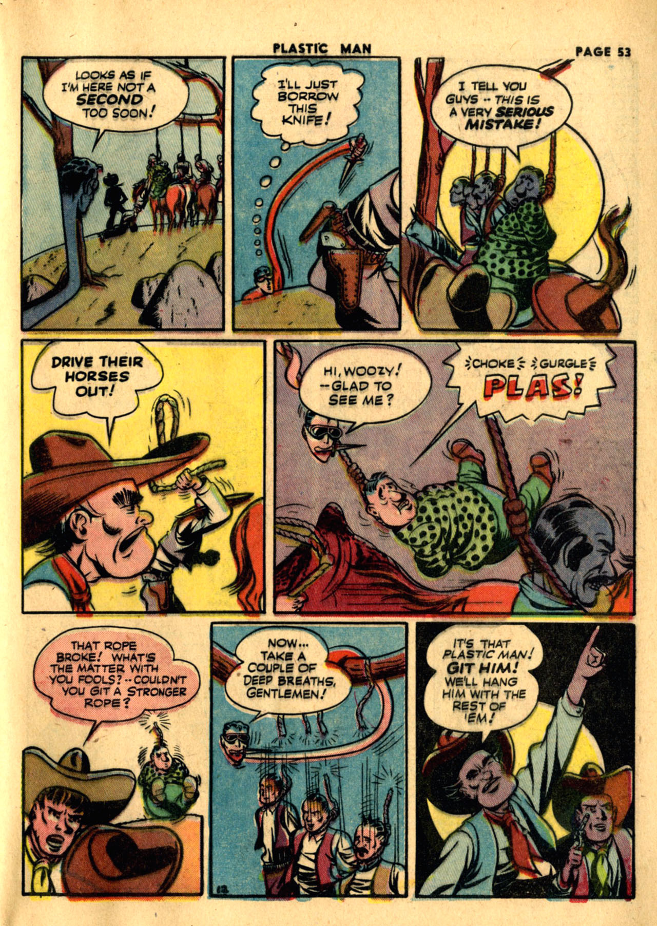 Read online Plastic Man (1943) comic -  Issue #1 - 55