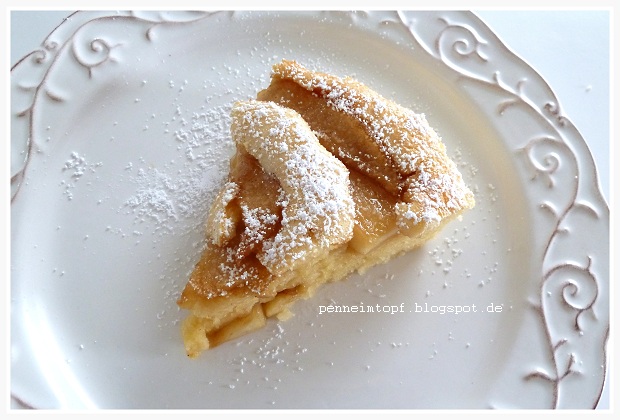 Penne im Topf: Ofenpfannkuchen mit karamellisierten Äpfeln