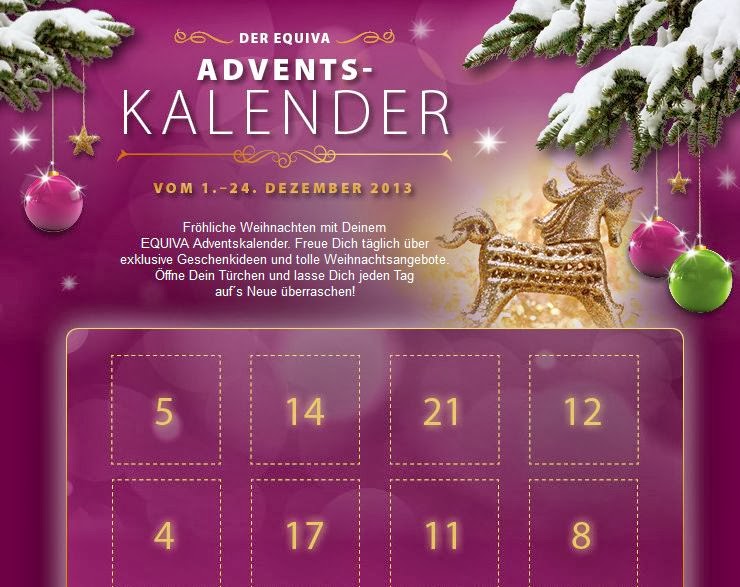 Der Equiva Adventskalender bietet satte Rabatte ERDBEERCHENS TESTWELT