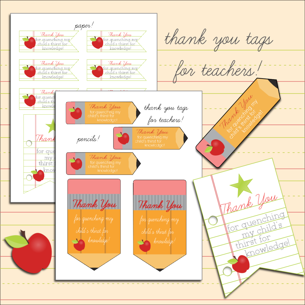 2 Girls, 1 Year, 730 Moments to Share: Teacher Gifts! {Free Printables}
