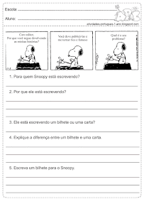 Interpretação de texto: Tirinhas