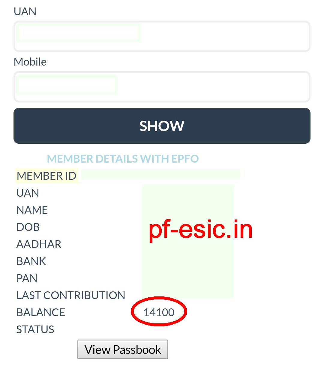 how to view my epf balance how to view my epf balance