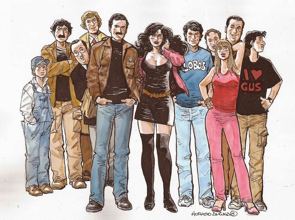 comics e ilustradores HORACIO ALTUNA , algunos dibujines