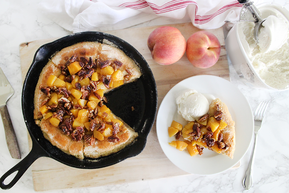 Southern Mom Loves Fried Peach Dessert Pizza