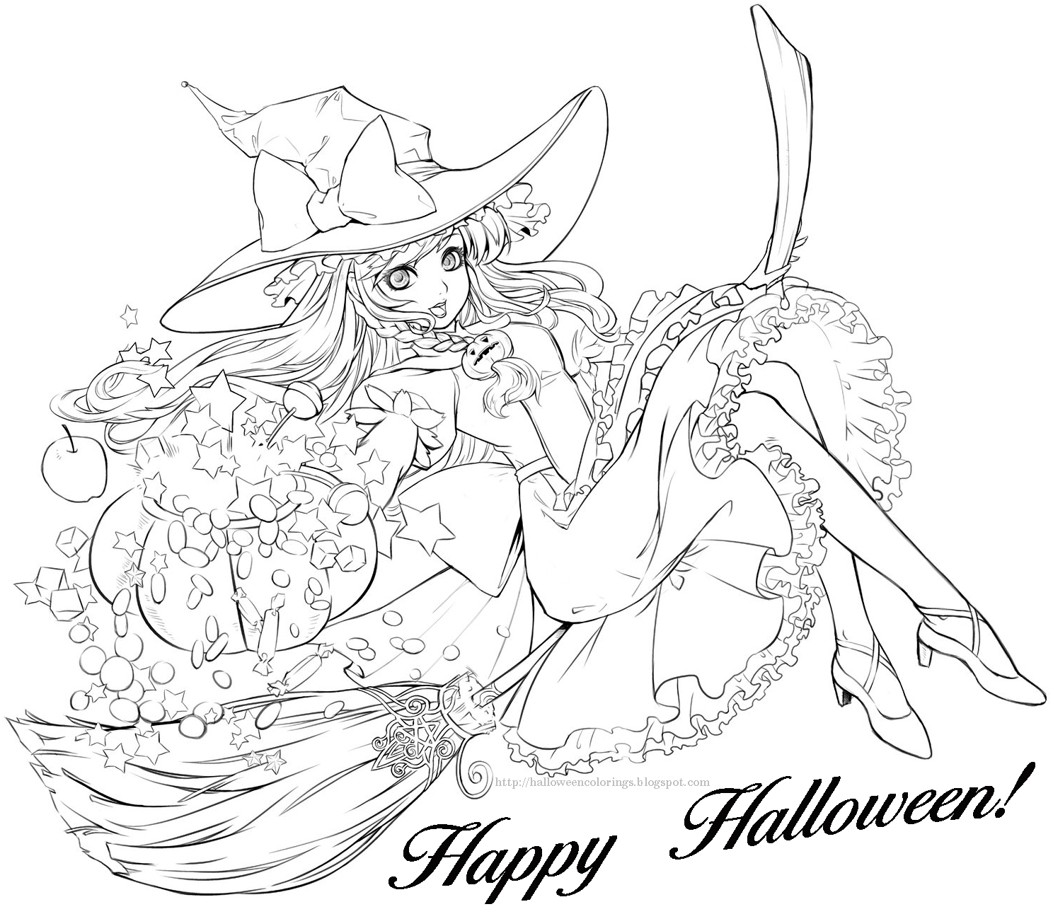 pagan halloween free printable coloring pages - photo #11