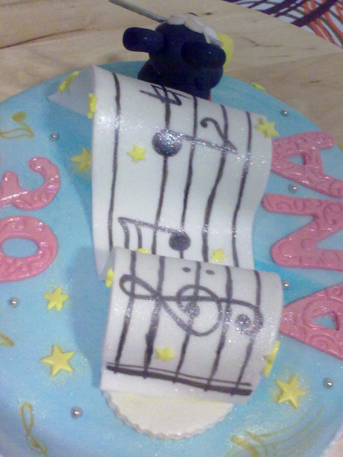 La Princesa del Collar de Guisantes Tarta fondant cumpleaños, Micky